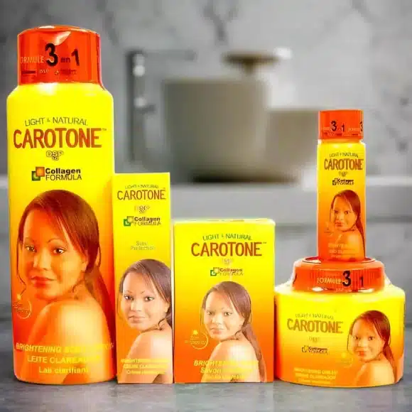 Carotone 5 Pk Kit- Lotion, Jar Cream, Oil, Tube Cream, and Soap